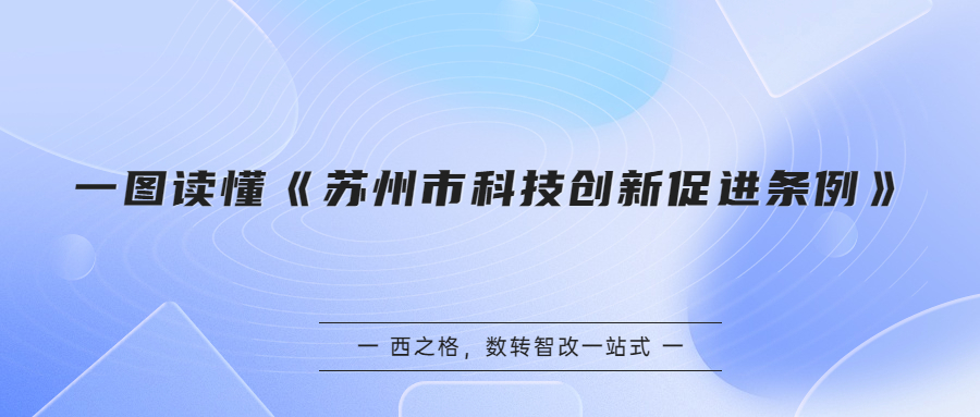 一圖讀懂《蘇州市科技創(chuàng)新促進(jìn)條例》