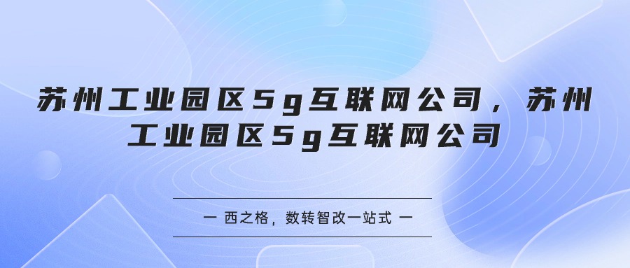 蘇州工業(yè)園區(qū)5g互聯(lián)網(wǎng)公司